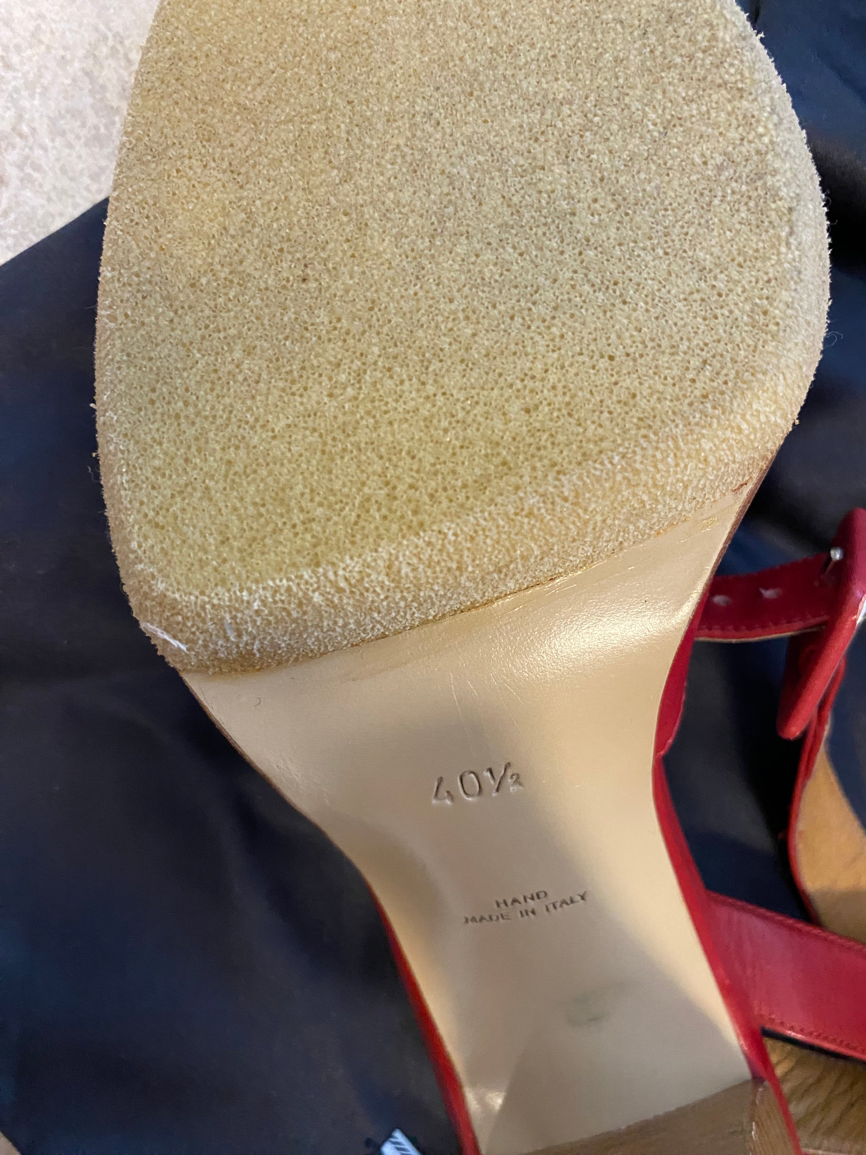 Luxus pur: Walter Steiger Peeptoe-Sandaletten (Gr. 40.5) neu!