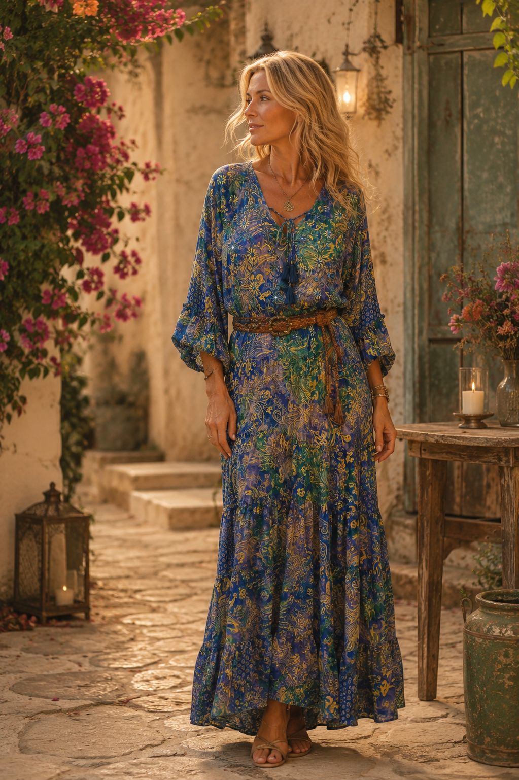Traumhaftes Boho-Maxikleid im Ibiza-Style, One Size/ Oversize S-XXXL