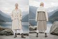 Neuer Zara Trenchcoat/Mantel, Ecru, Over-Size Größe L (38-52) ungetragen & besondere Details (Karo-Muster)