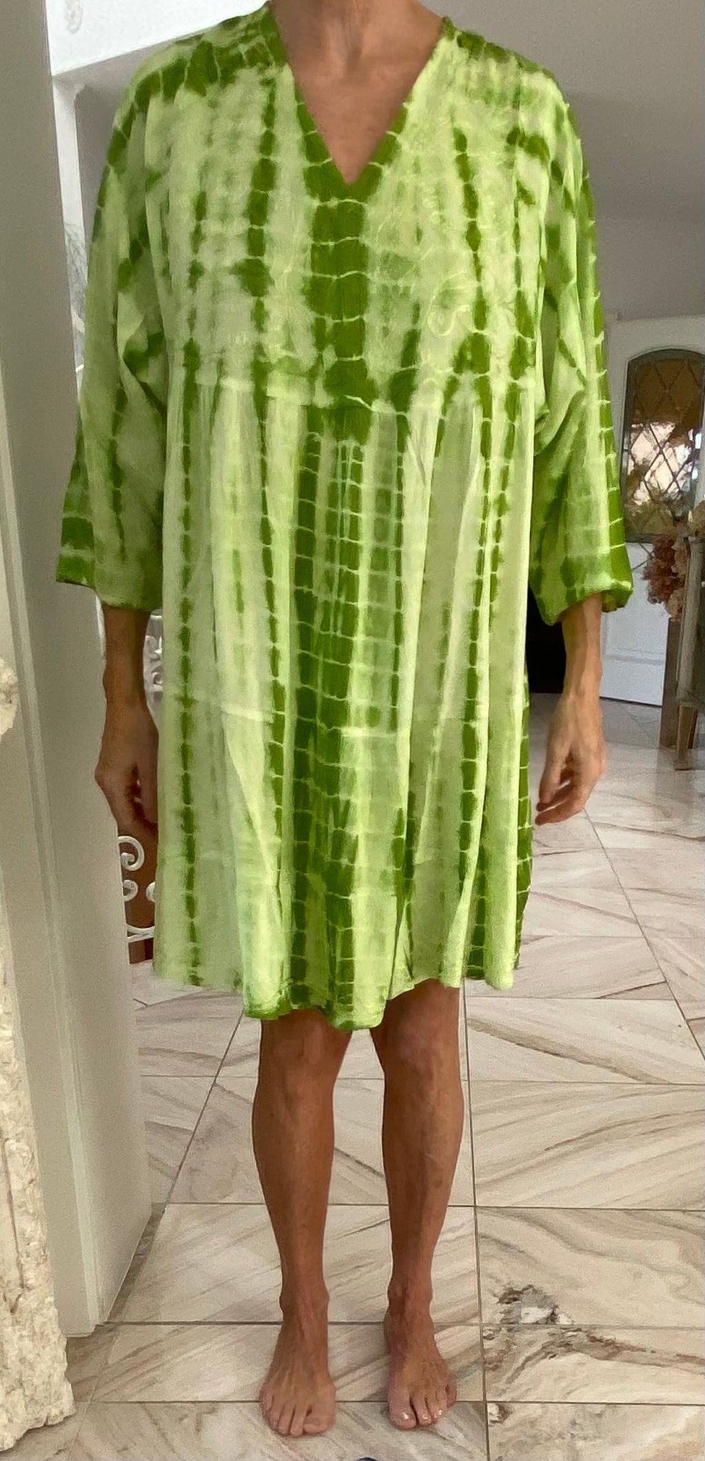 Ibiza Style, Boho-Look, luftiges Sommerkleid / Tunika, One Size (36-44)