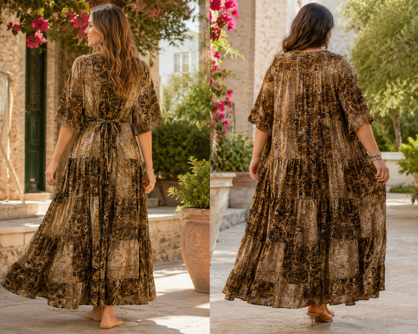 Traumhaftes Boho-Maxikleid im Ibiza-Style, One Size/ Oversize S-XXXL