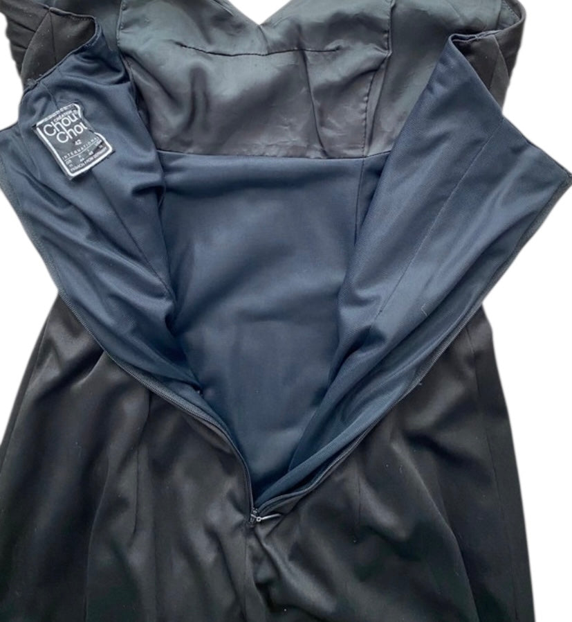 Traumhaftes Chou Chou Bustier Abendkleid tiefschwarz Gr. 38, absolut neuwertig.