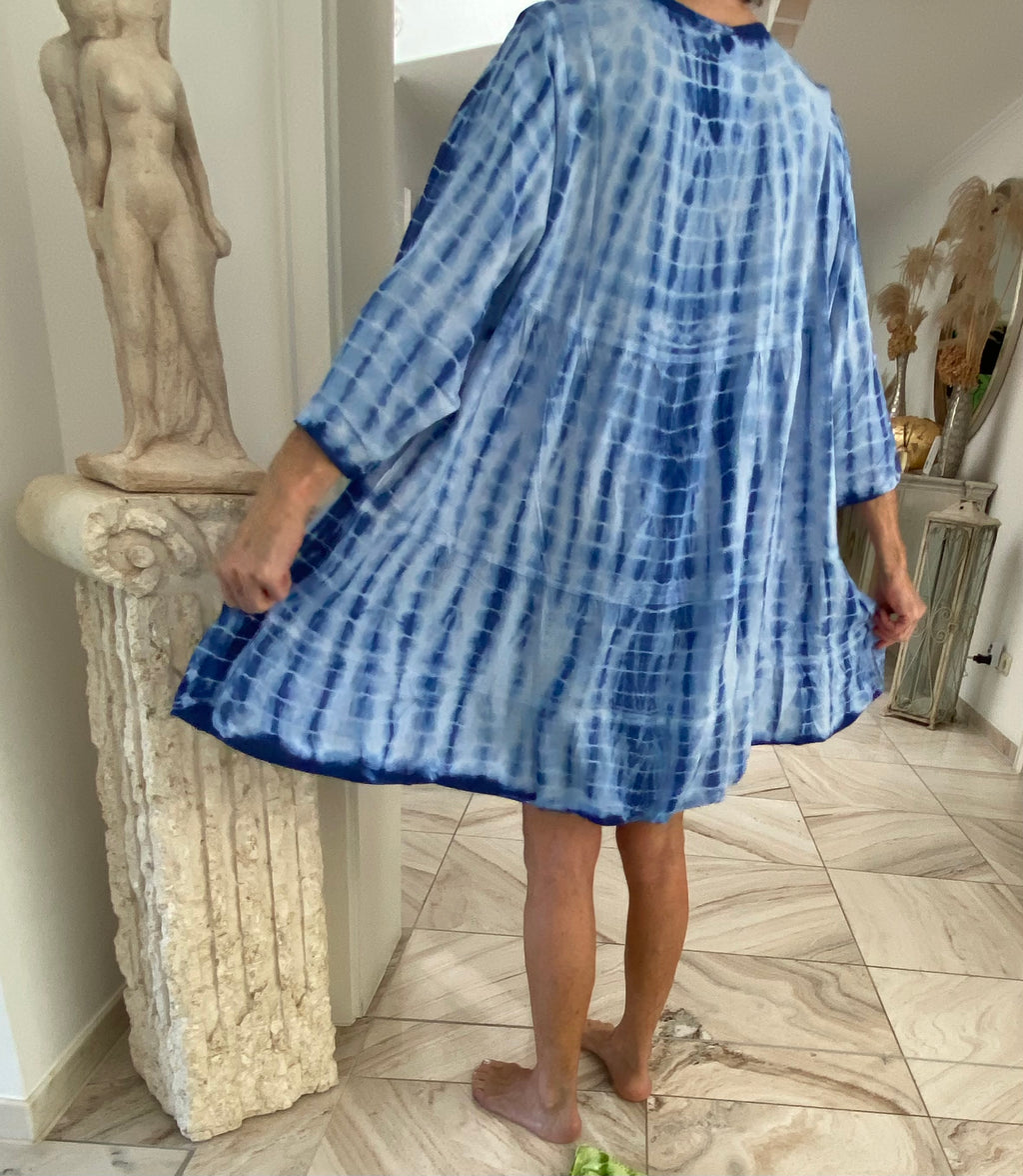 Ibiza Style, Boho-Look, luftiges Sommerkleid / Tunika, One Size (36-44)