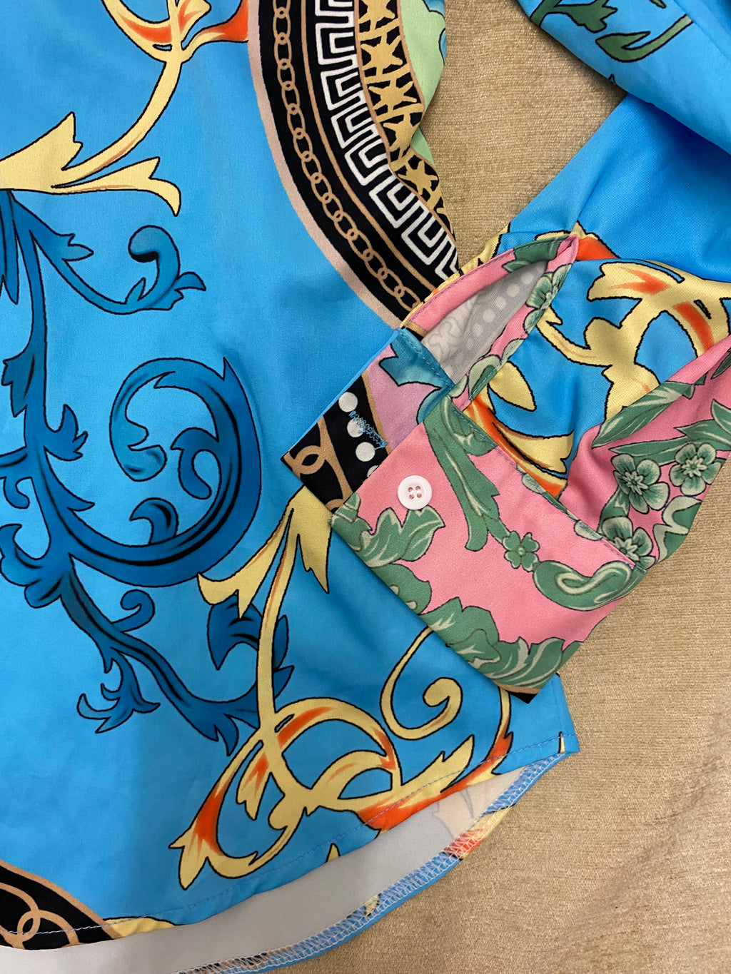 Set mit 2 Blusen, Gr. M, neu & ungetragen, Barock/Floral