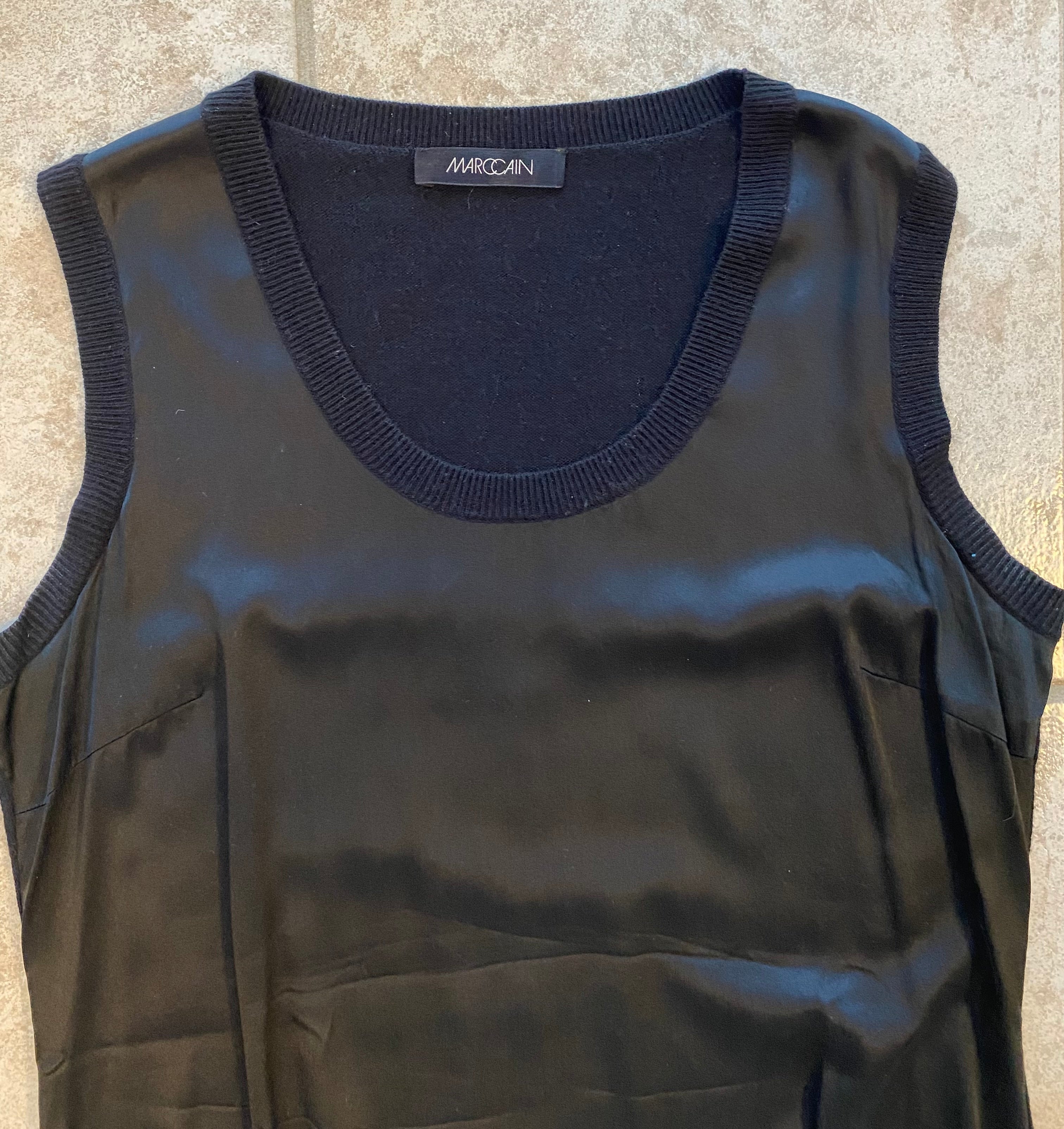 Marc Cain Luxus-Kleid: Edle Seide & Kaschmir (Gr. N5 / 38-42)