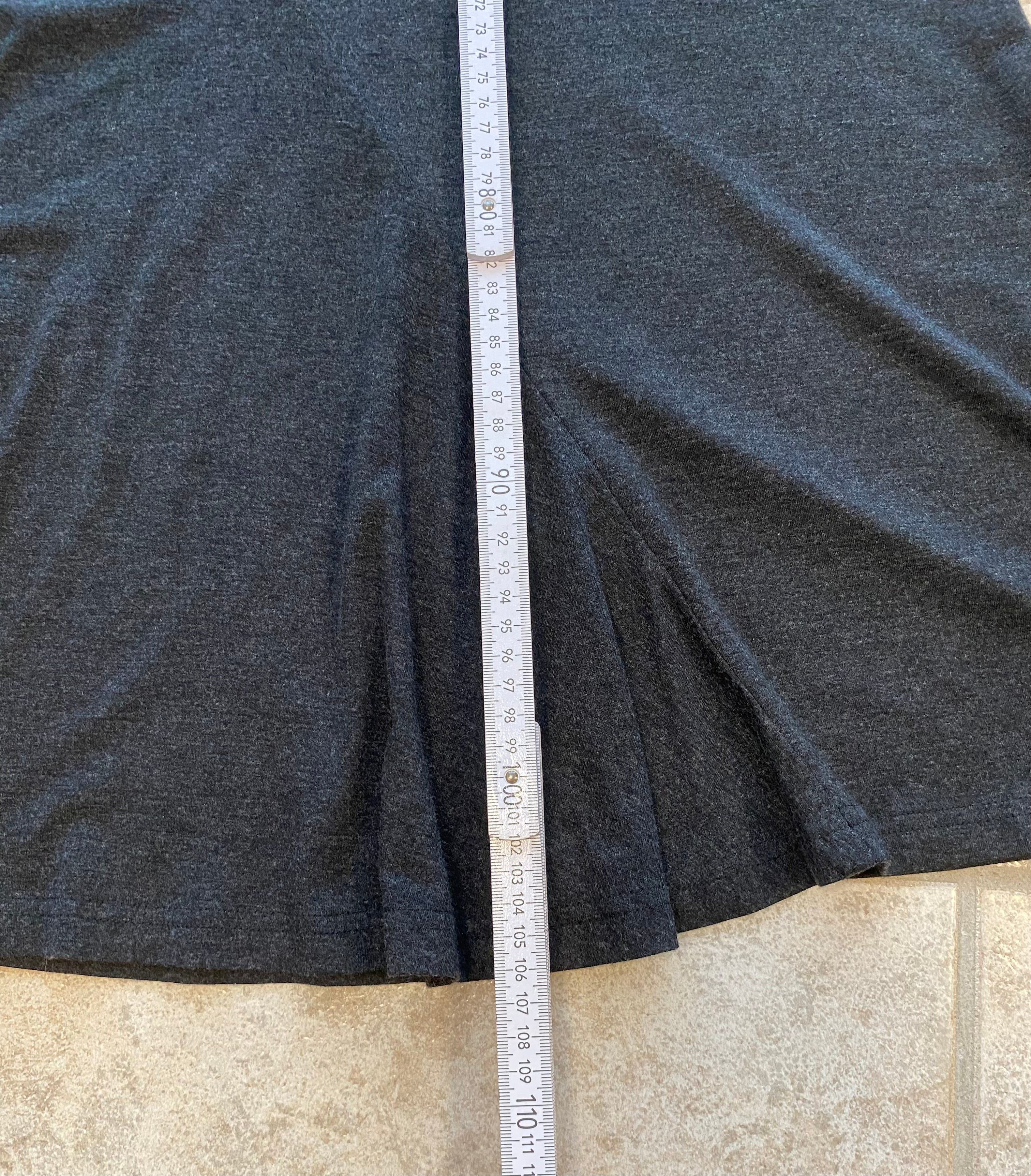 Karen Millen figurbetonender Maxi-Rock, Fishtail, knöchellang, ganz fein schwarz-grau meliert, Gr.40
