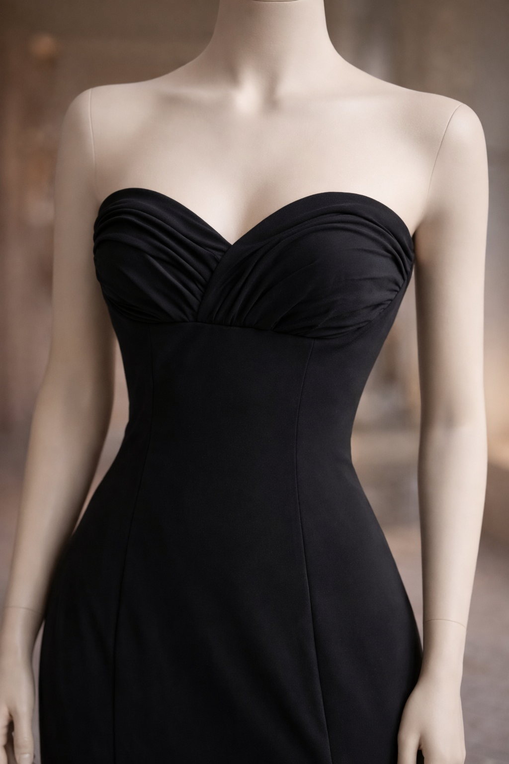 Traumhaftes Chou Chou Bustier Abendkleid tiefschwarz Gr. 38, absolut neuwertig.