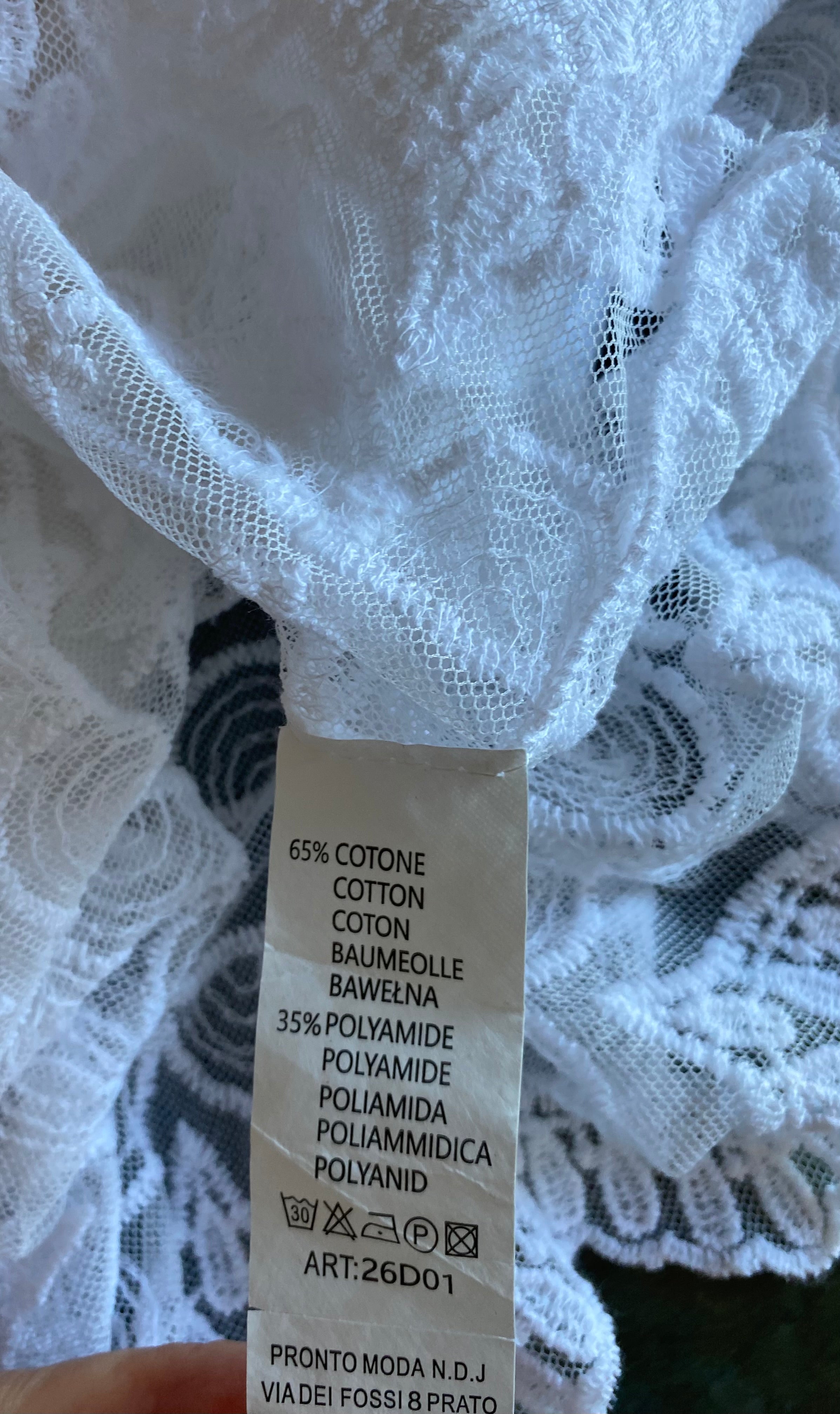 Boho-Spitzenbluse, strahlendes  Weiß, romantisch & verspielt - kleine Einheitsgröße (S/M)