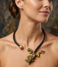 Kautschuk-Collier "Mosaik- Frosch" der Designerin Anna Mütz