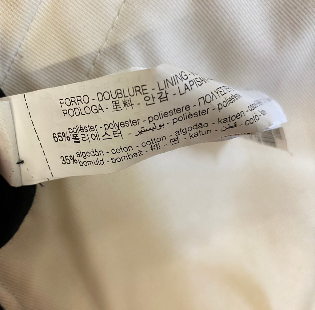 Neuer Zara Trenchcoat/Mantel, Ecru, Over-Size Größe L (38-52) ungetragen & besondere Details (Karo-Muster)