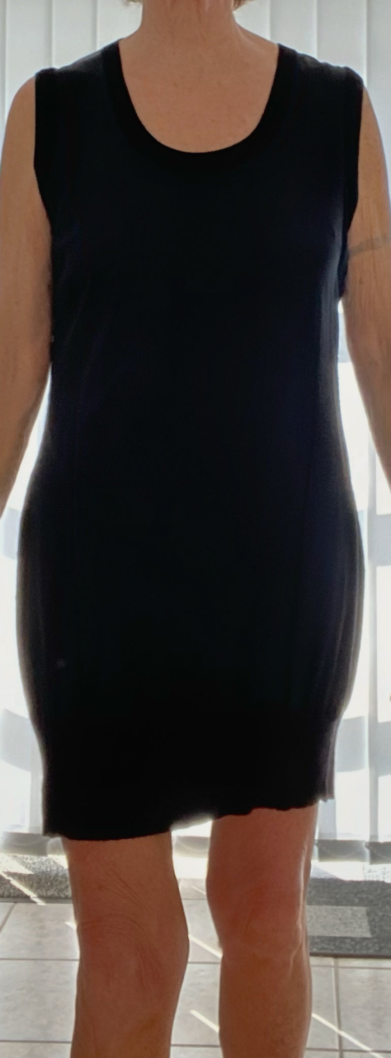 Marc Cain Luxus-Kleid: Edle Seide & Kaschmir (Gr. N5 / 38-42)