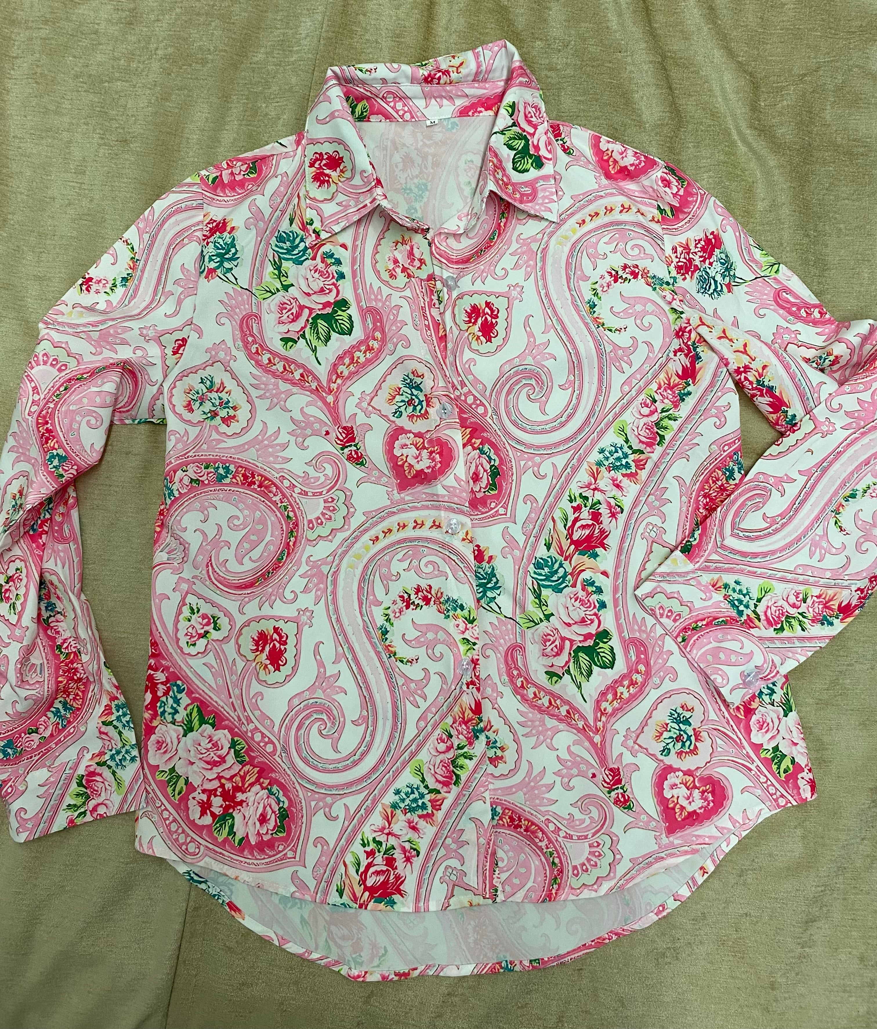 Set mit 2 Blusen, Gr. M, neu & ungetragen, Barock/Floral