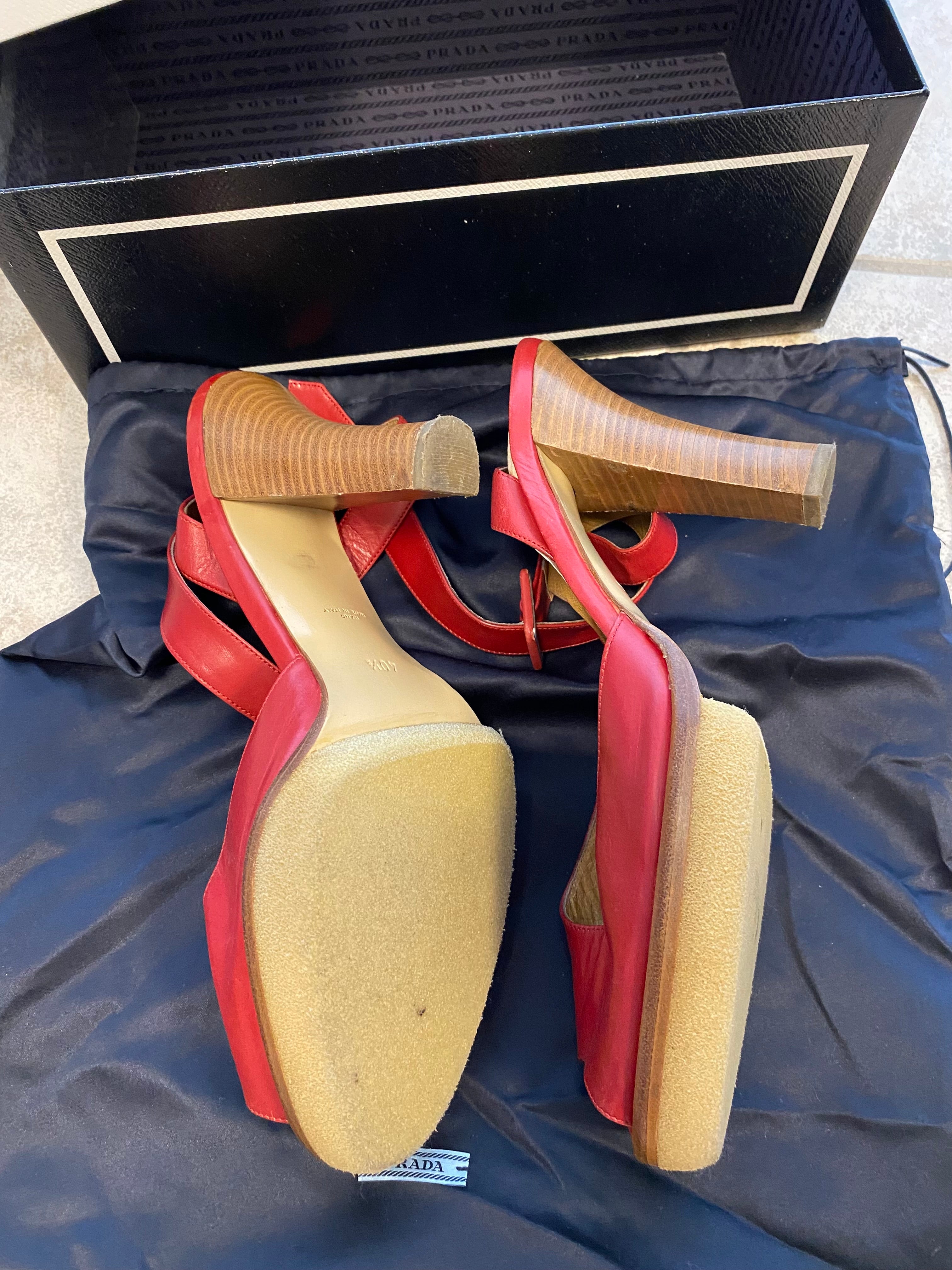 Luxus pur: Walter Steiger Peeptoe-Sandaletten (Gr. 40.5) neu!