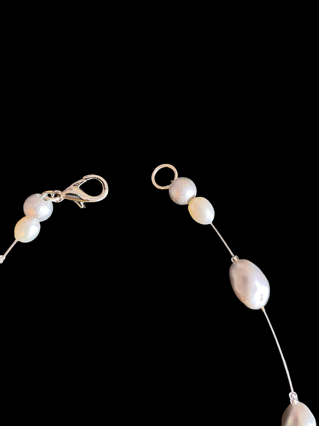 Maritimes Collier (Anna Mütz) mit Nautilus-Muschel & echten Perlen (Silber)