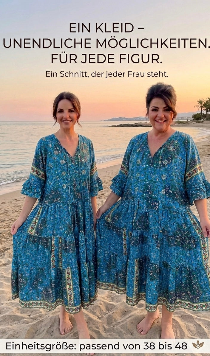 Zauberhafte Boho-Maxikleider im Ibiza-Style (viele verschiedene Farben) One Size/ Oversize S-XXXL