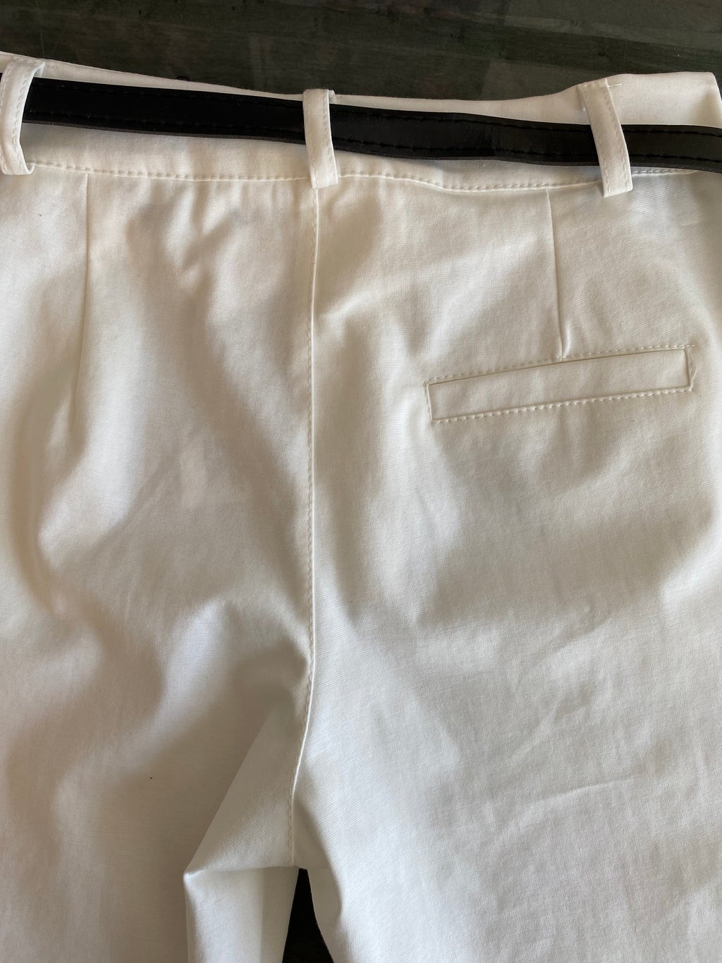 Stylische 7/8 Stretch-Hose in Off-White oder Ecru Gr S-M ( 36/38)