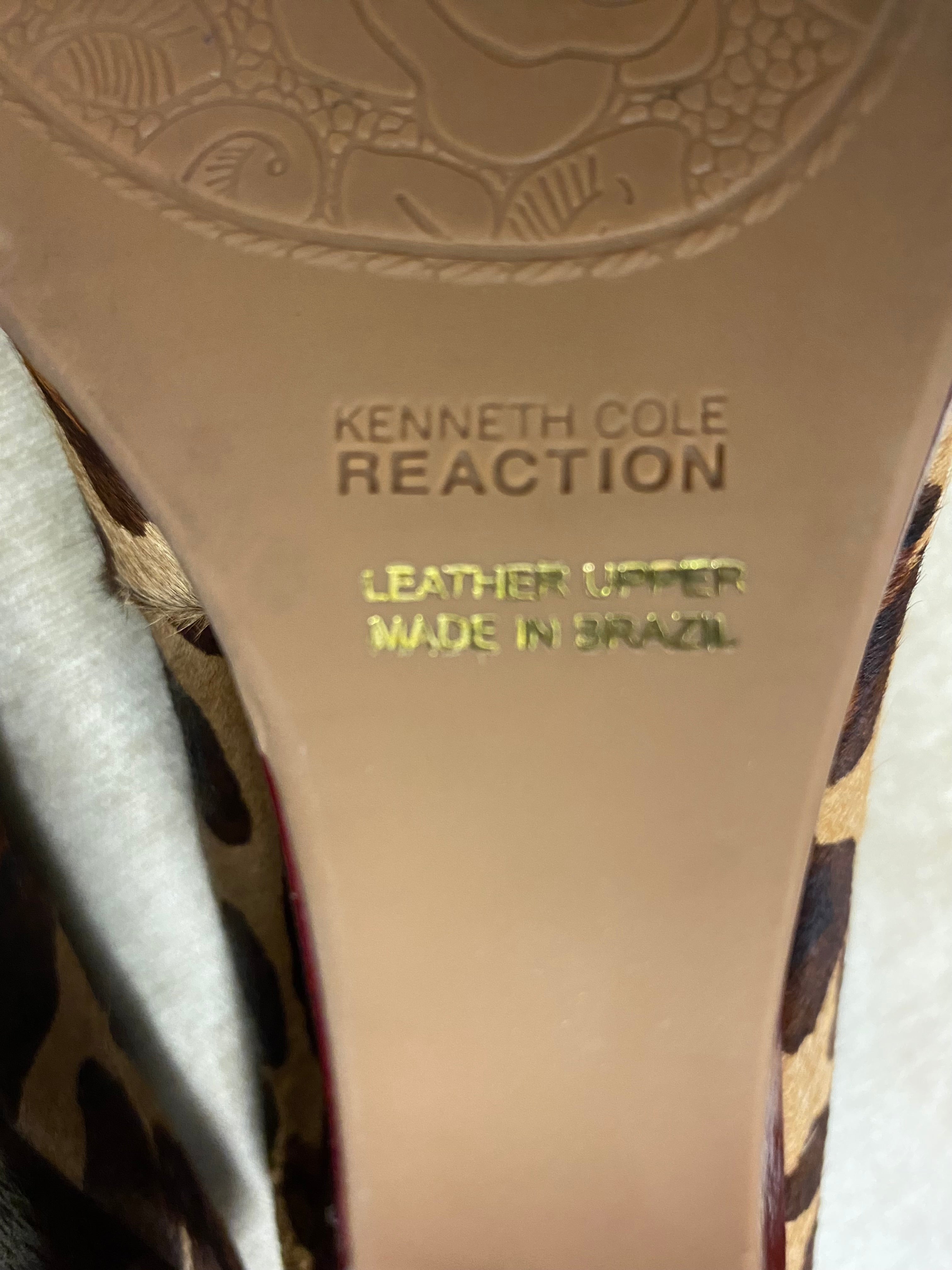 Elegante Kenneth Cole Reaction Keilpumps, Animal Print, Gr. 41/41,5 (US 10)Top Zustand!