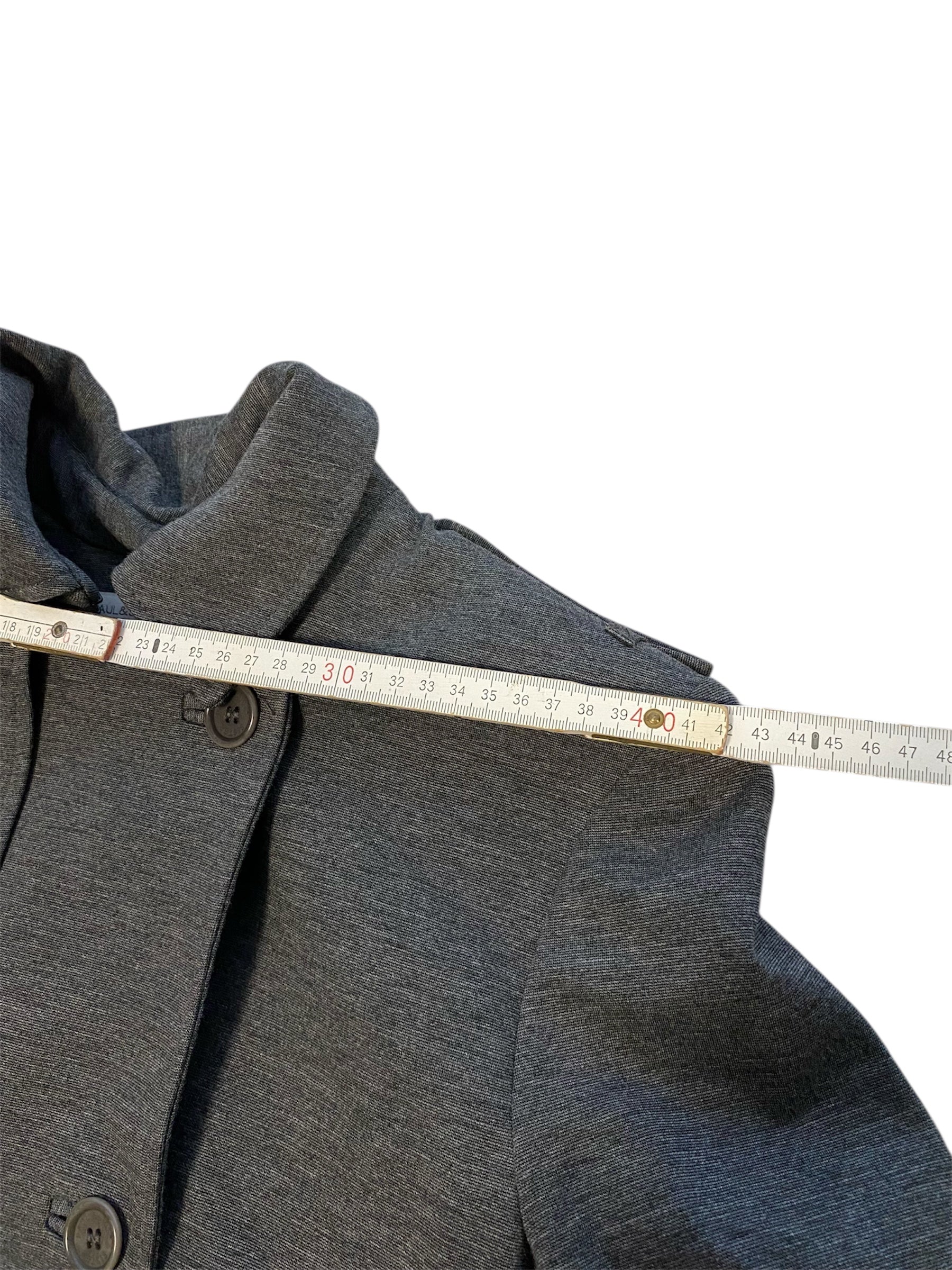 Paul & Joe Sister, Franz. Designer-Blazer-Mantel (Gr. 38) edles Silbergrau (Neupreis 400 €)