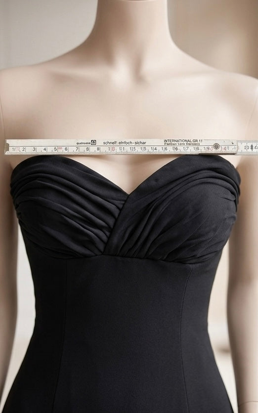 Traumhaftes Chou Chou Bustier Abendkleid tiefschwarz Gr. 38, absolut neuwertig.