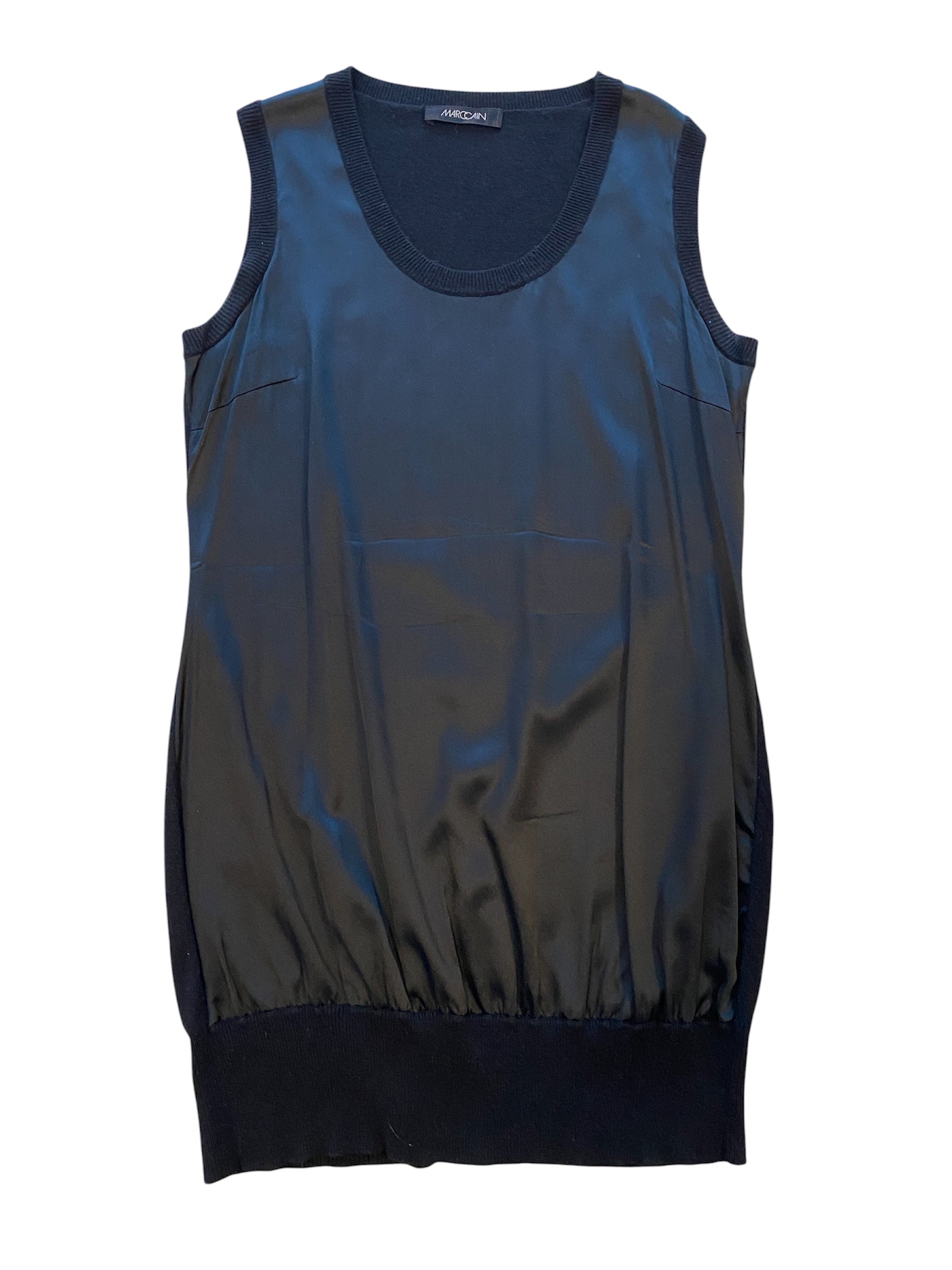Marc Cain Luxus-Kleid: Edle Seide & Kaschmir (Gr. N5 / 38-42)