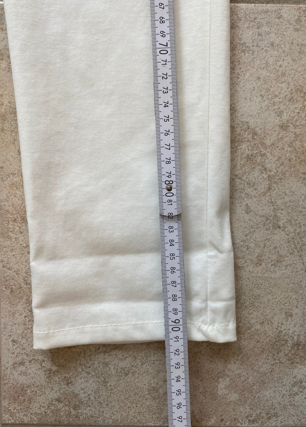 Stylische 7/8 Stretch-Hose in Off-White oder Ecru Gr S-M ( 36/38)