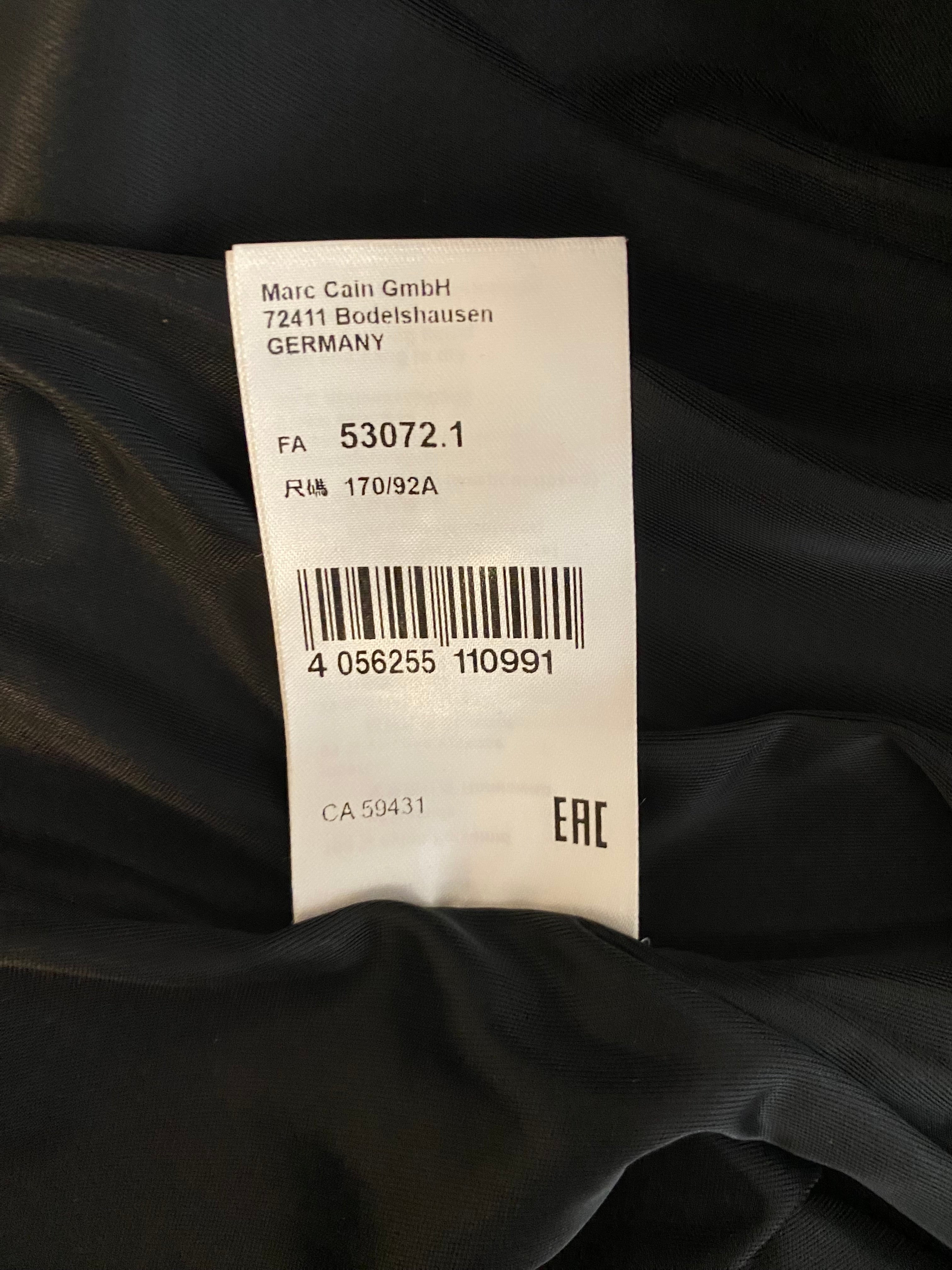 Marc Cain Etui-Kleid N4 (Gr. 40) Schwarz, Leder-Optik,  Materialmix, Top Zustand (Neupreis 349 €)