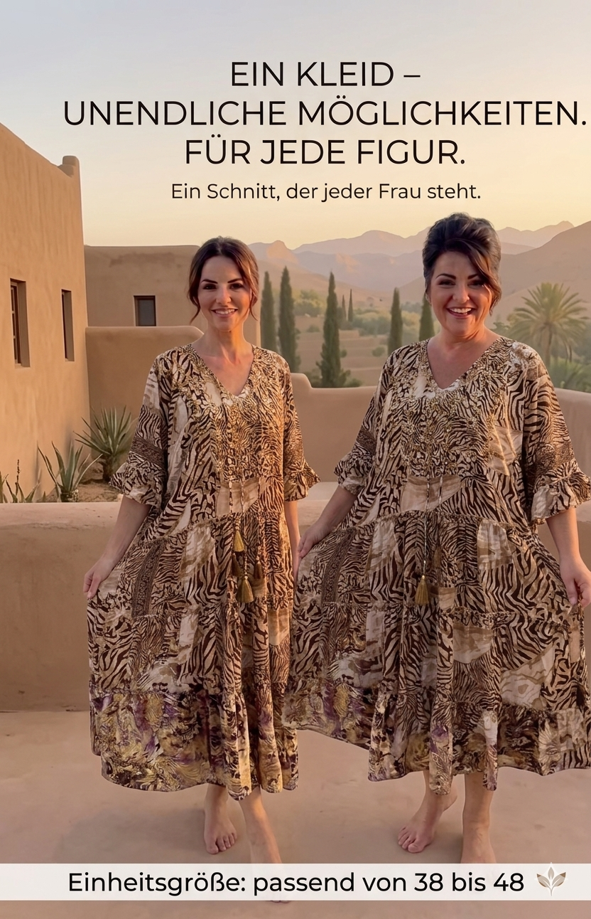 Traumhaftes Boho-Maxikleid im Ibiza-Style, One Size/ Oversize S-XXXL