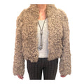 Neue Designer Lammfell Jacke von Comptoir des Cotonniers, Gr. 40