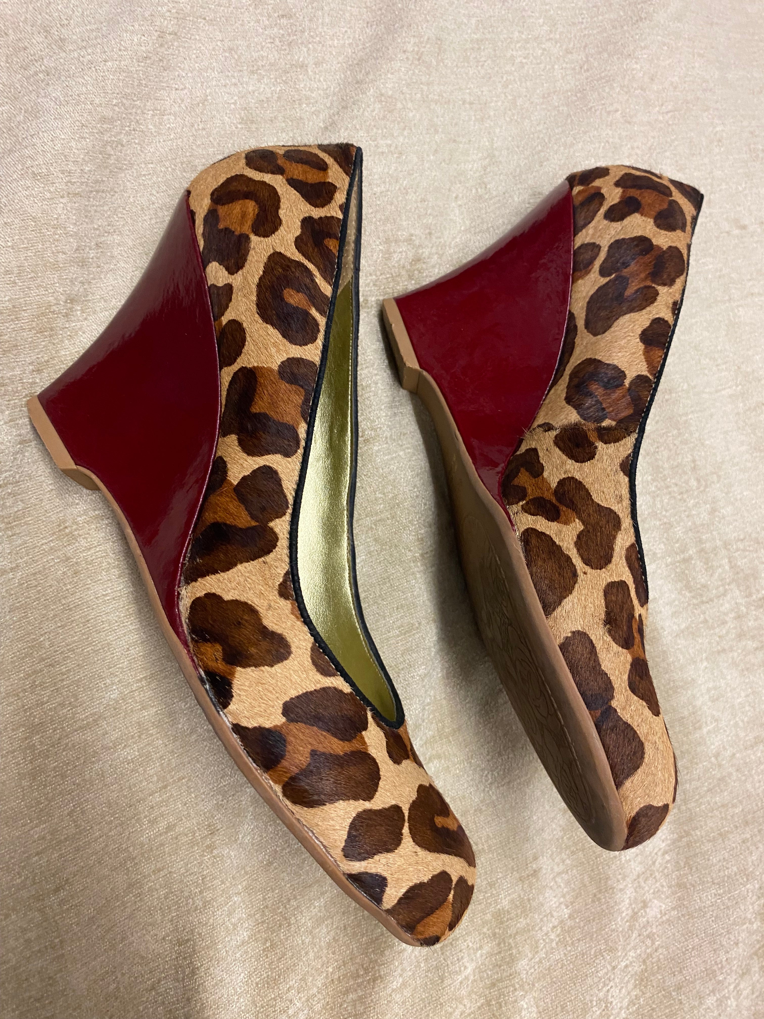Elegante Kenneth Cole Reaction Keilpumps, Animal Print, Gr. 41/41,5 (US 10)Top Zustand!