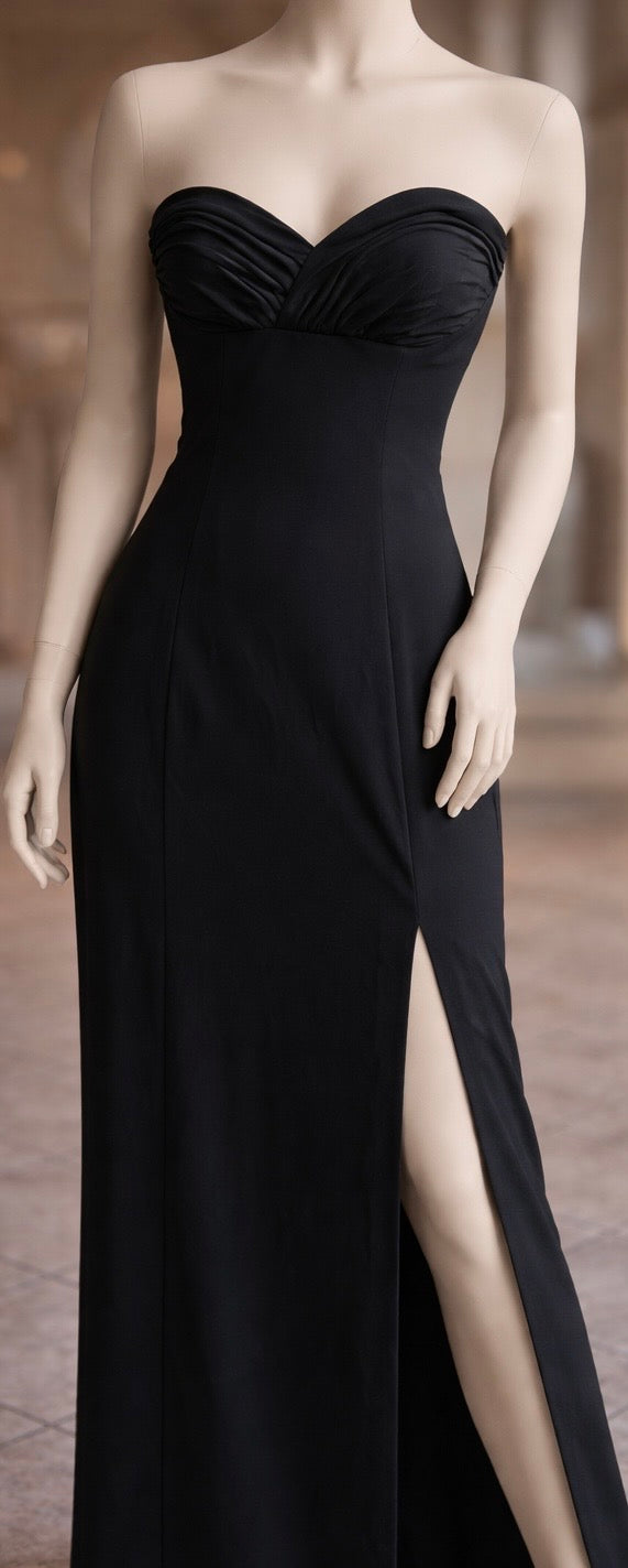 Traumhaftes Chou Chou Bustier Abendkleid tiefschwarz Gr. 38, absolut neuwertig.