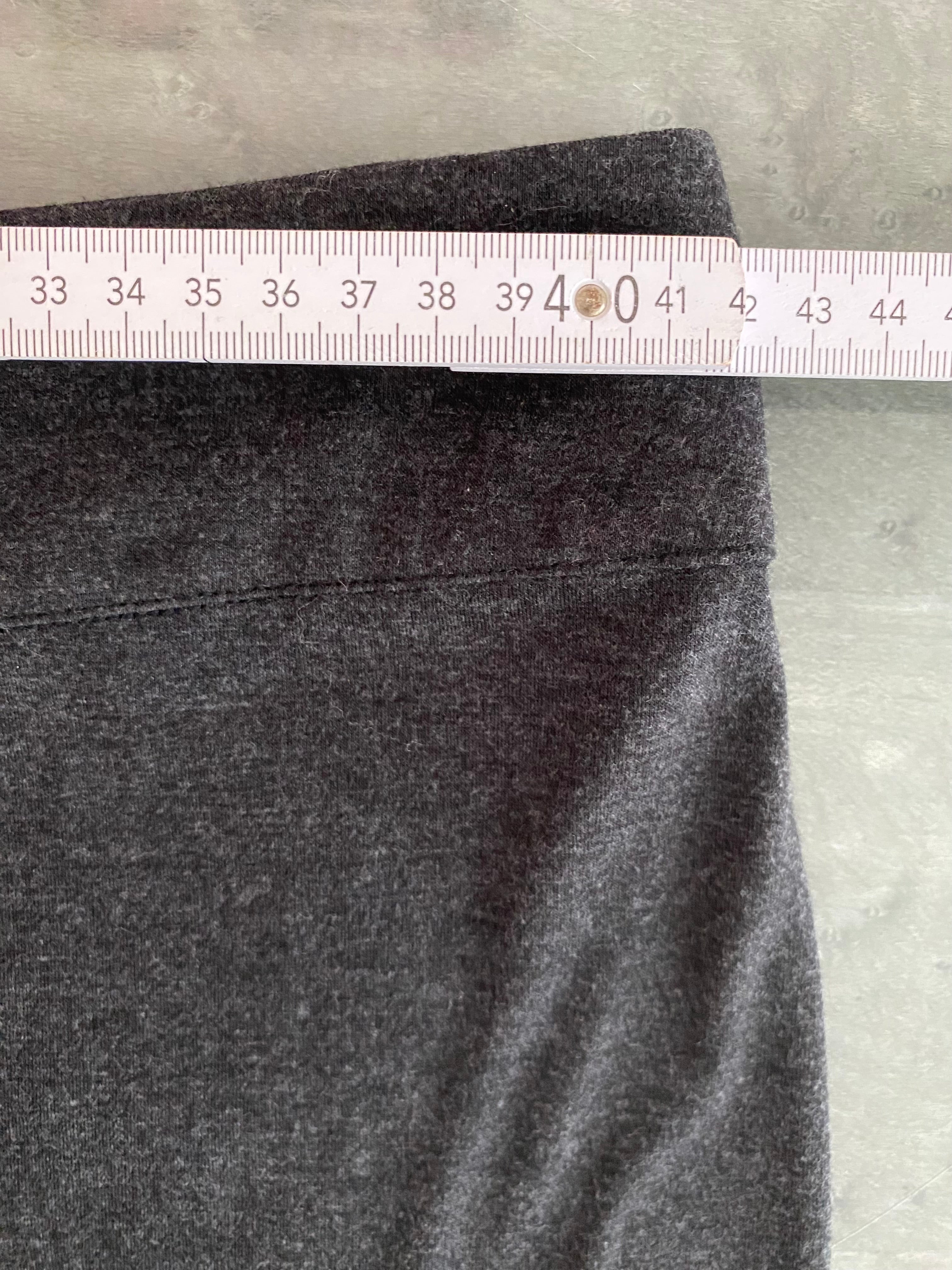 Karen Millen figurbetonender Maxi-Rock, Fishtail, knöchellang, ganz fein schwarz-grau meliert, Gr.40