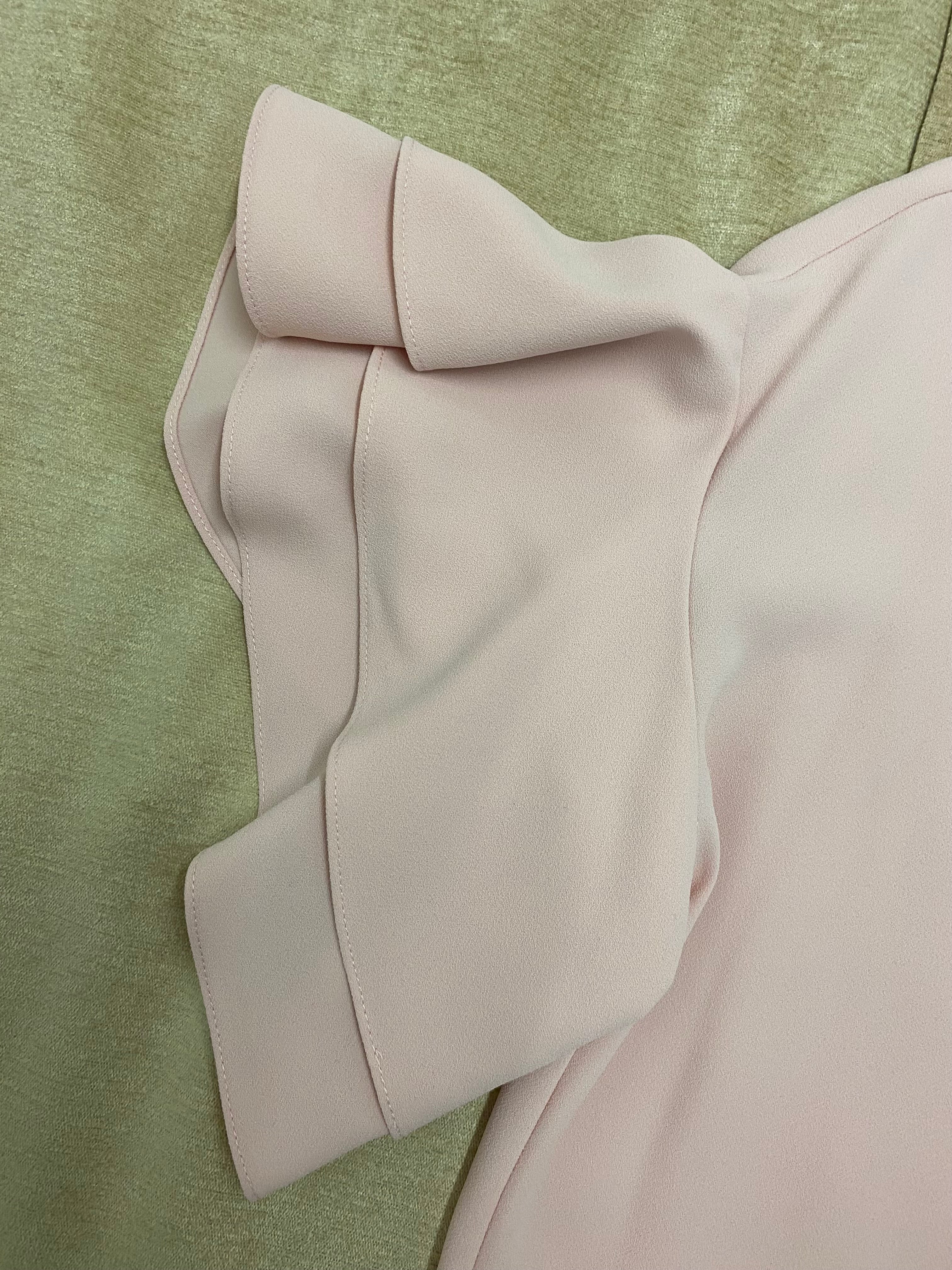 Elegante Zara Woman Bluse in Rosé mit verspielten Ärmeln – Größe XL