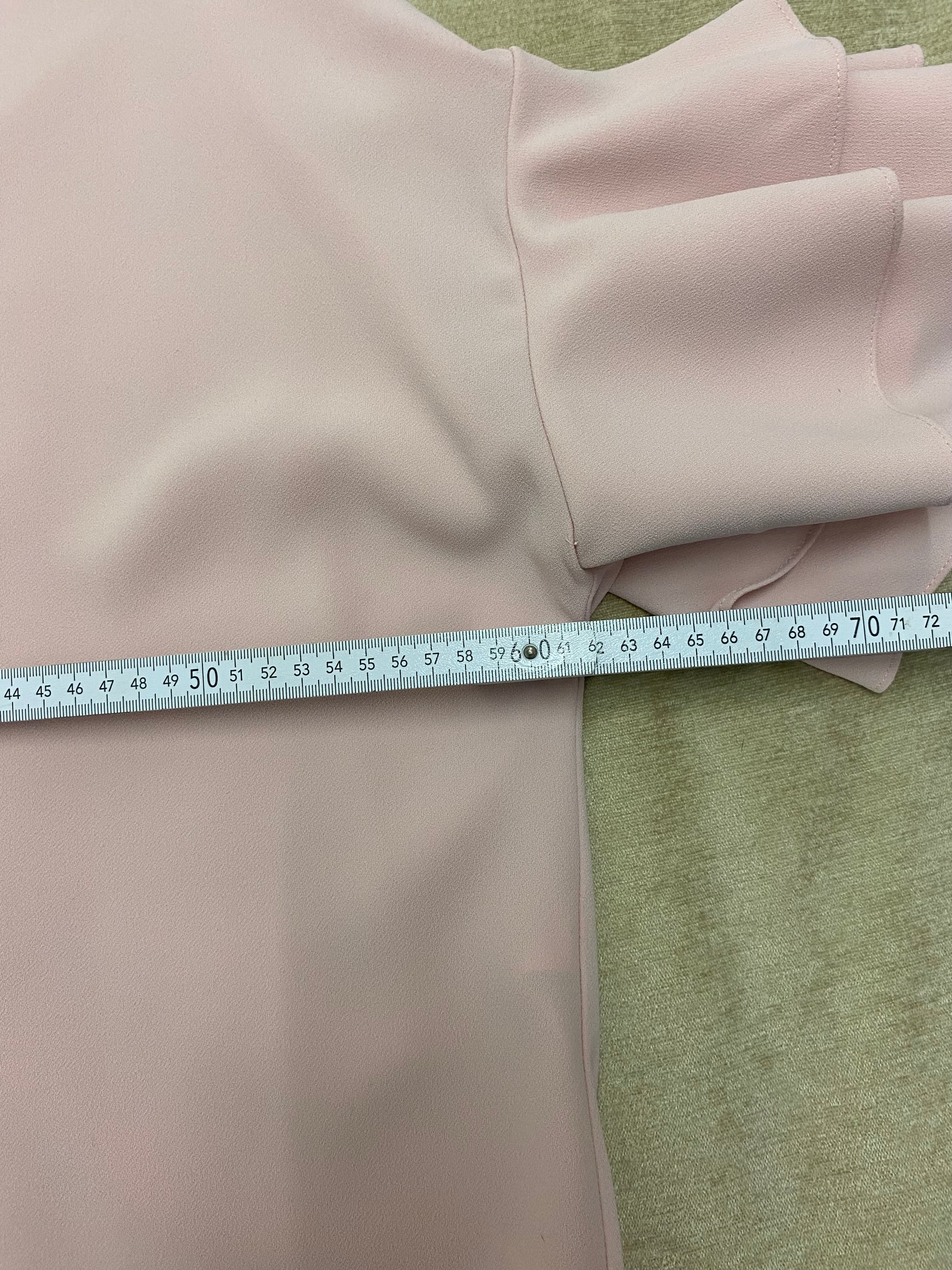 Elegante Zara Woman Bluse in Rosé mit verspielten Ärmeln – Größe XL