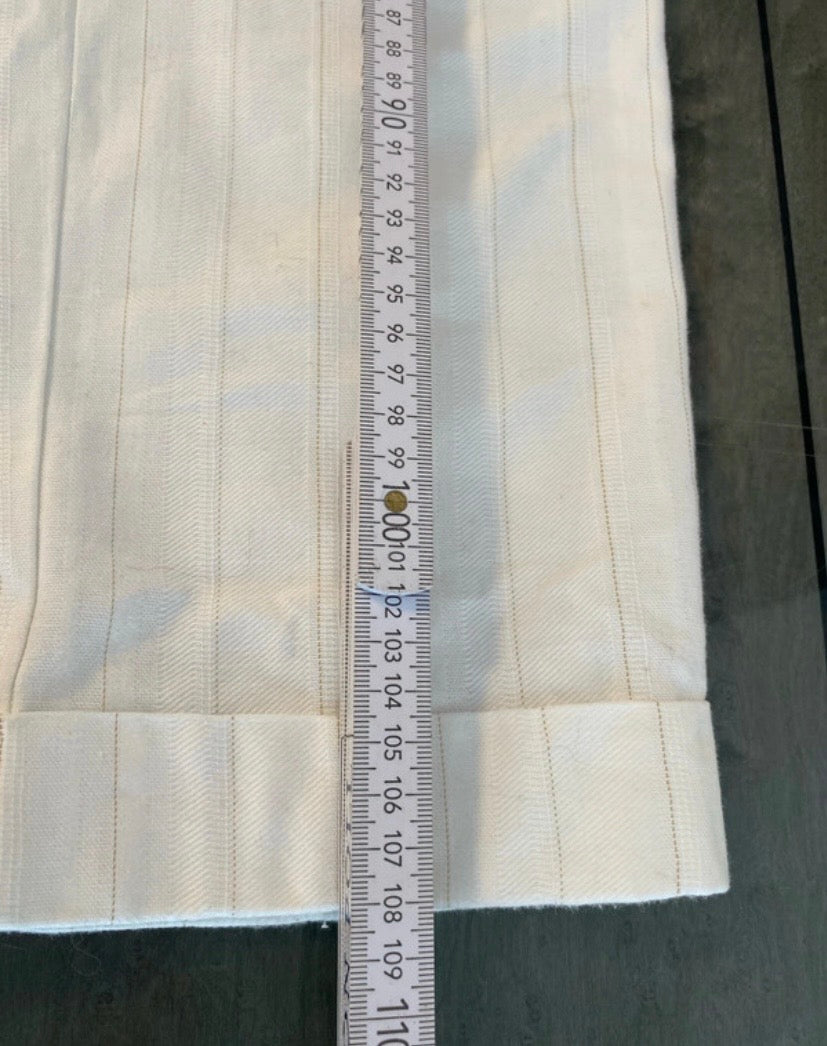Designerhose von Marithé + François Girbaud/ Vintage Chino /weiss-creme, leichte Überlänge Gr.M/L