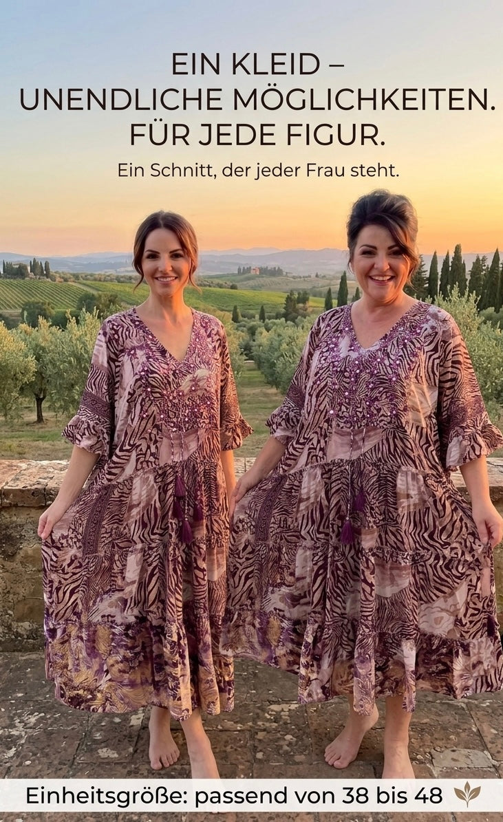 Traumhaftes Boho-Maxikleid im Ibiza-Style, One Size/ Oversize S-XXXL