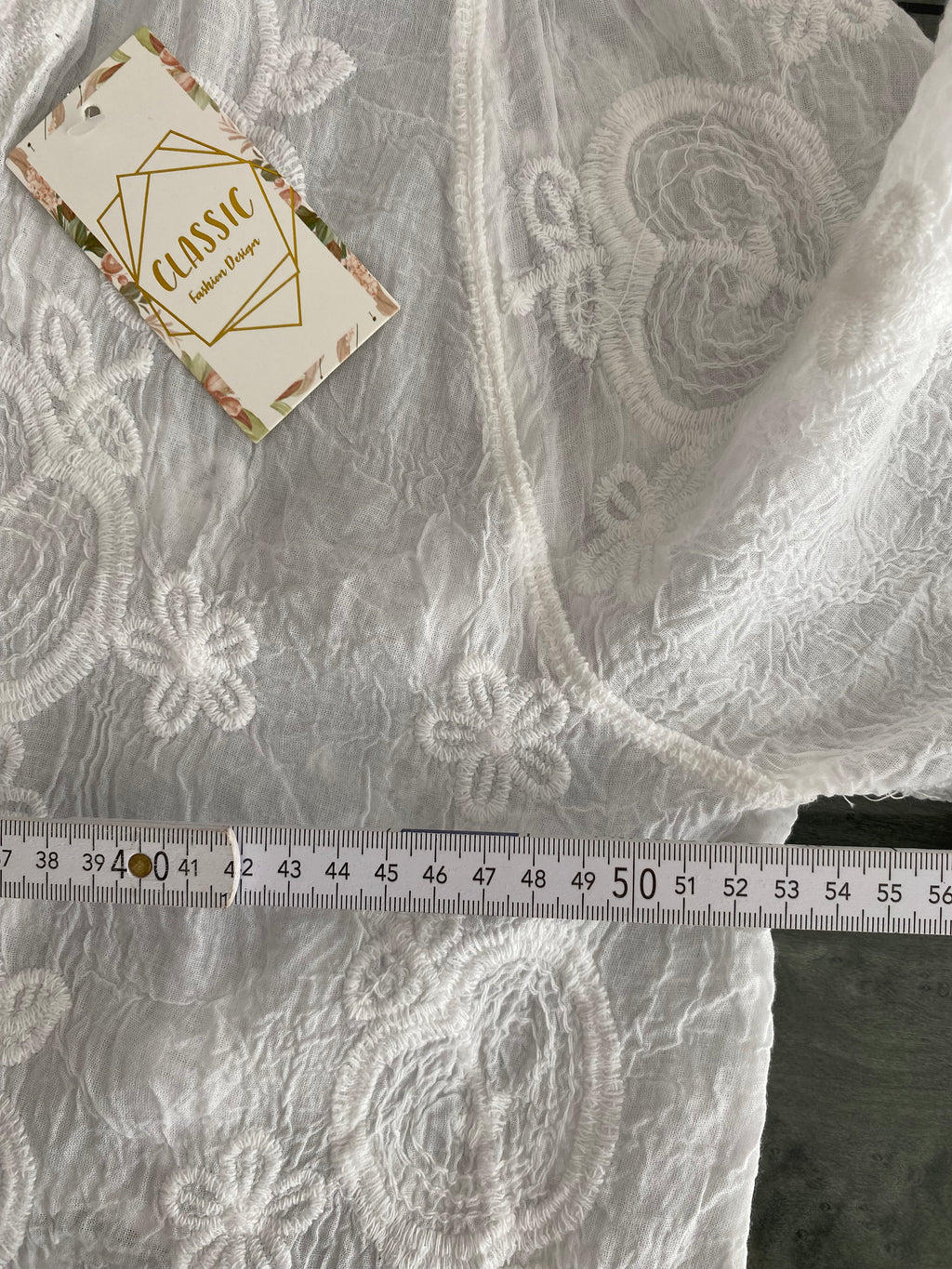 Traumhafte weiße Boho-Bluse, Jäckchen, Bolero, Ibiza Style, lockere Einheitsgröße M-XXL