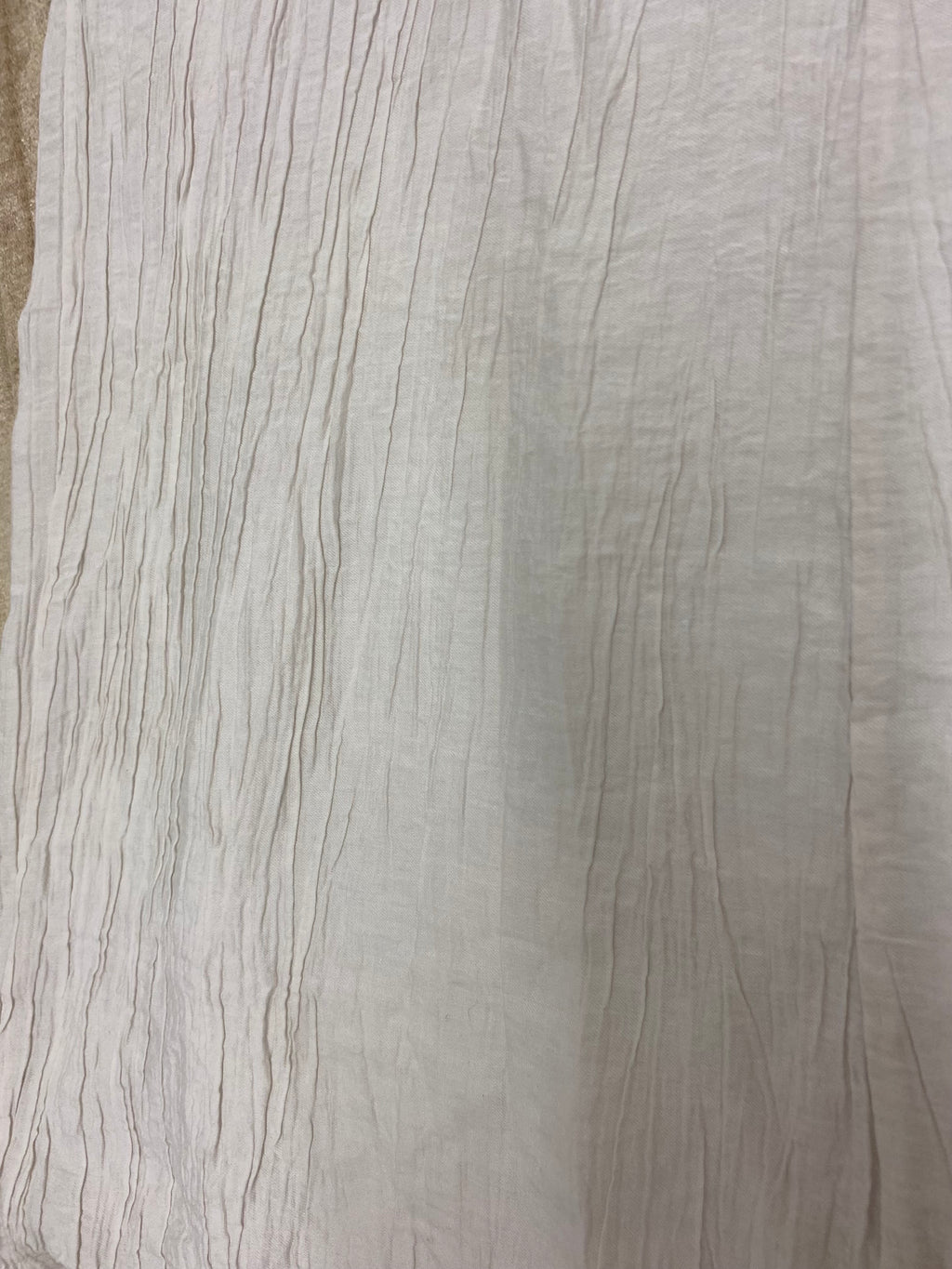 Sommerliche Palazzo-Hose in Off-White – Crinkle-Optik – One Size (Gr 38-44)