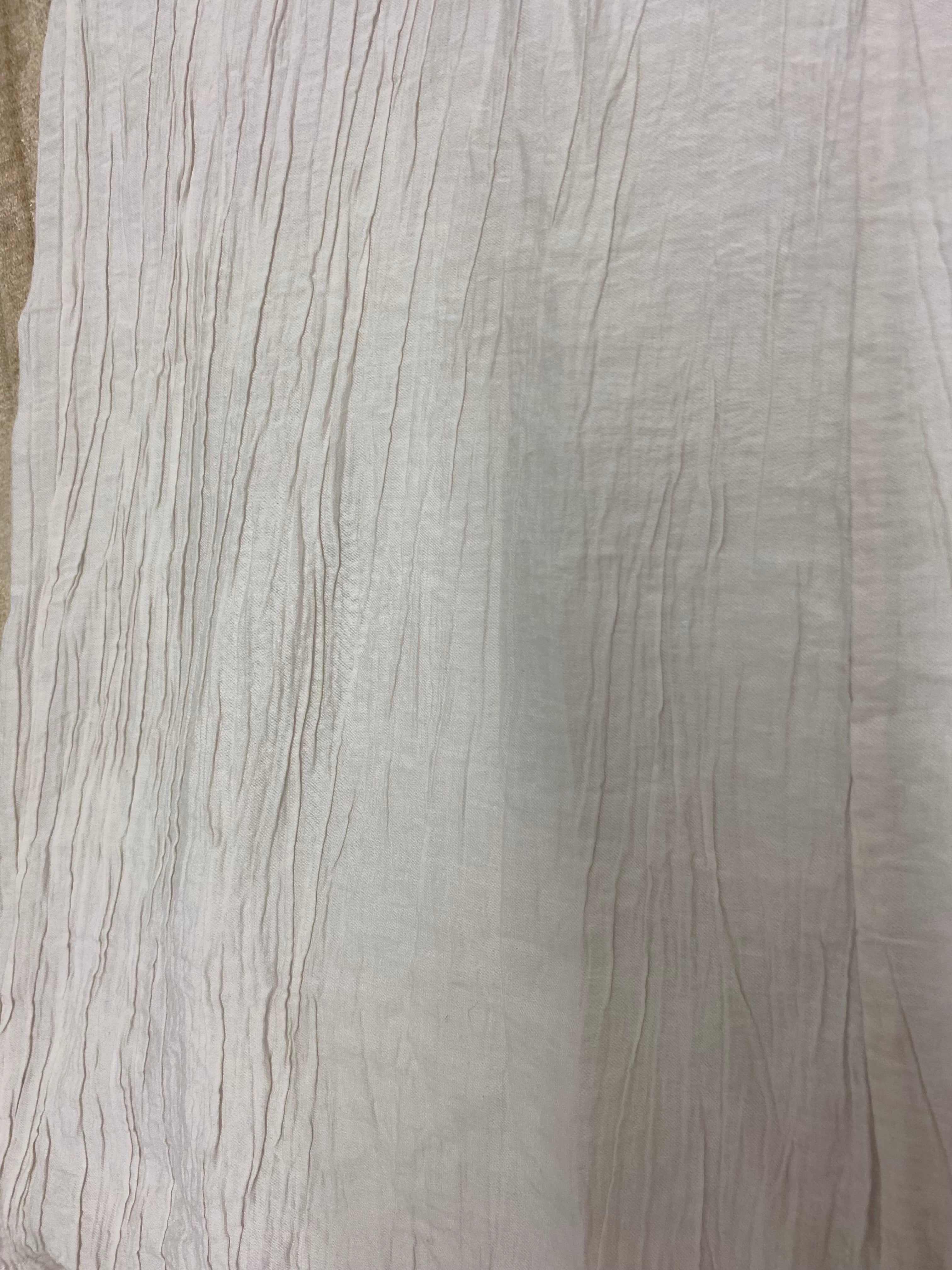 Sommerliche Palazzo-Hose in Off-White – Crinkle-Optik – One Size (Gr 38-44)