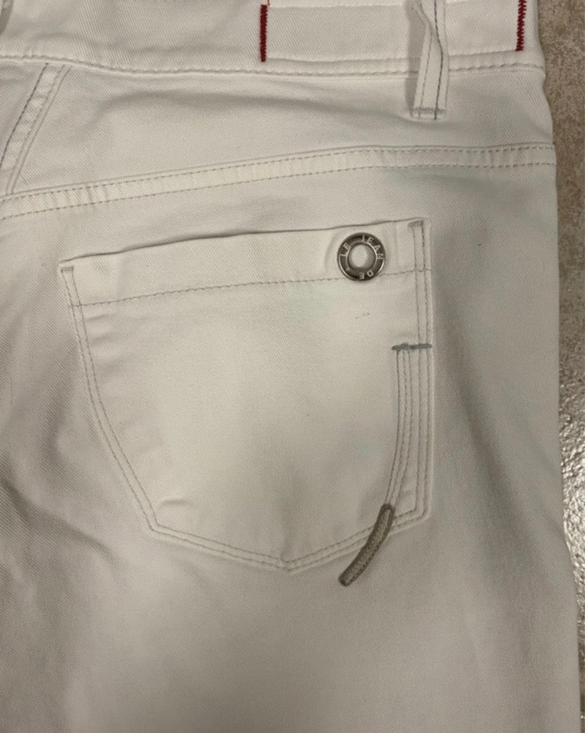 Original Marithé + François Girbaud White Jeans, low waist, Gr. M/L First Boyfriend