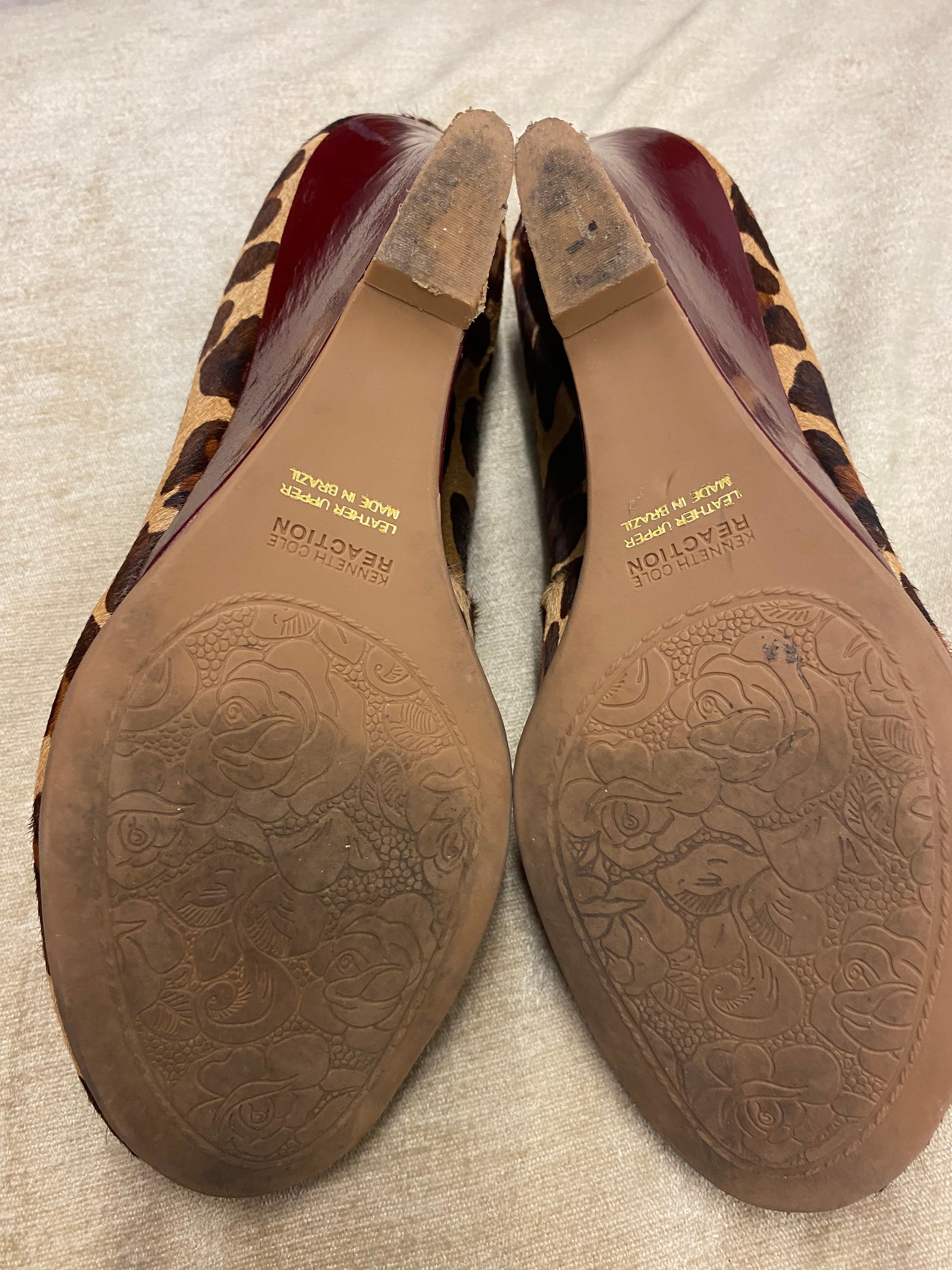 Elegante Kenneth Cole Reaction Keilpumps, Animal Print, Gr. 41/41,5 (US 10)Top Zustand!