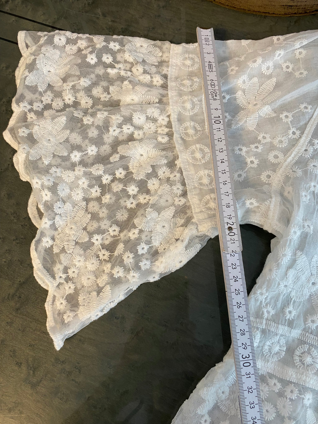 Traumhaft weite Boho-Lagenbluse, im Ibiza-Style, Gypsy-Chic in Off-White, 100% Baumwolle lockere Einheits Größe M-XXL