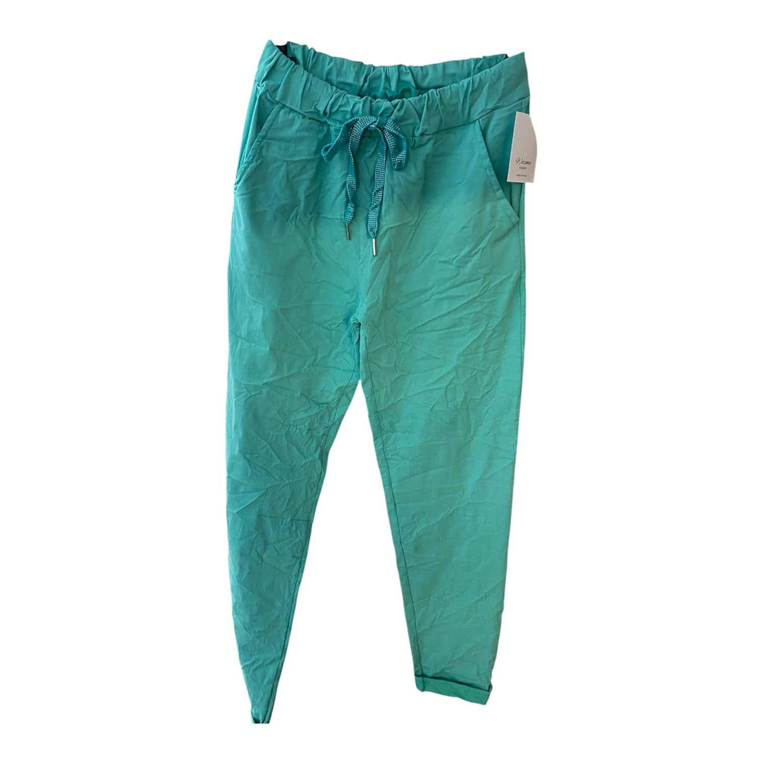 Superbequeme Stretch-Hose /Jogpants uni oder mit Pop-Art Print, Einheitsgröße M/XL