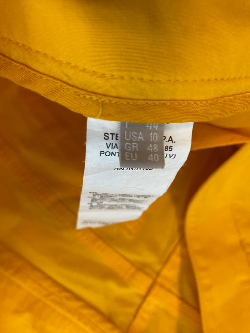 Stefanel Chino / Sommerhose in leuchtendem Maisgelb - Gr. 40, wie neu