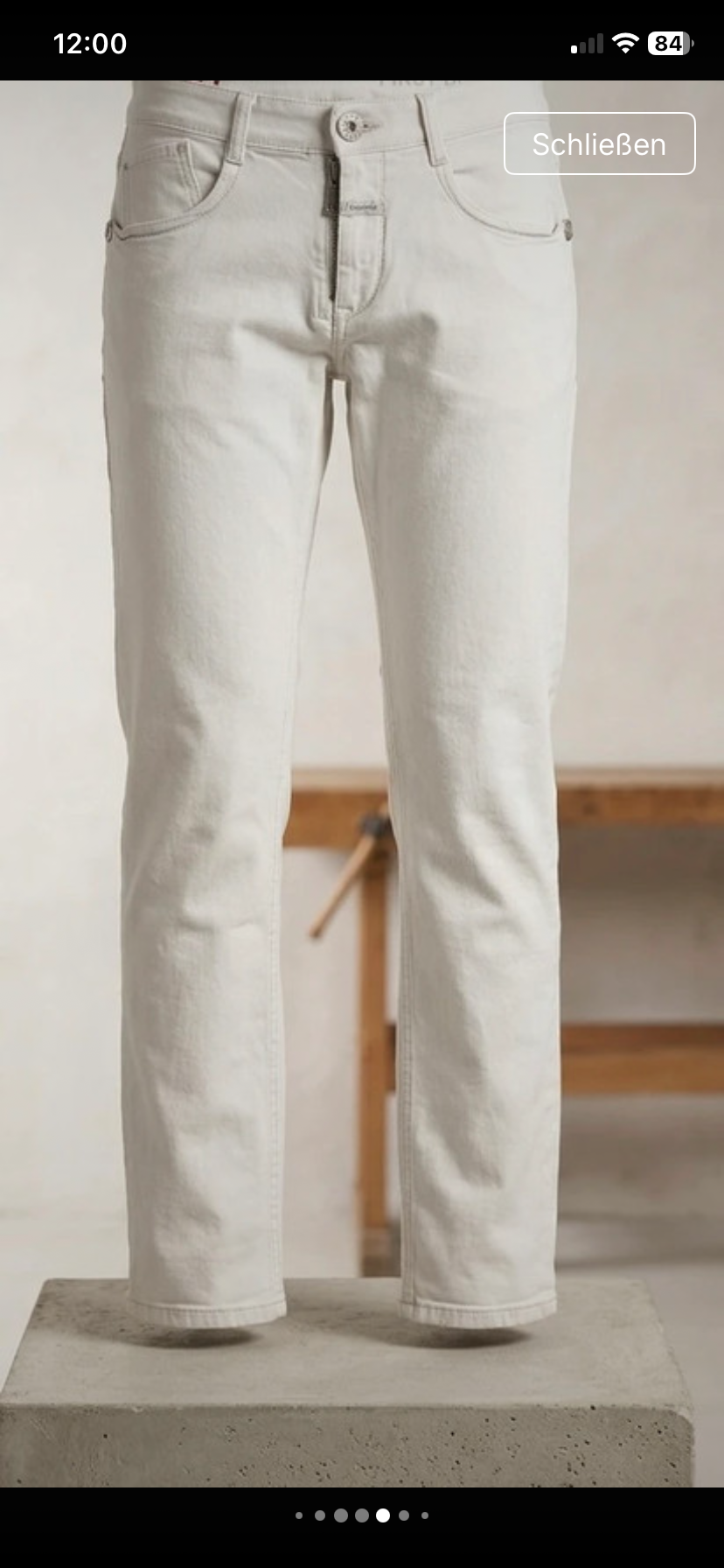 Original Marithé + François Girbaud White Jeans, low waist, Gr. M/L First Boyfriend